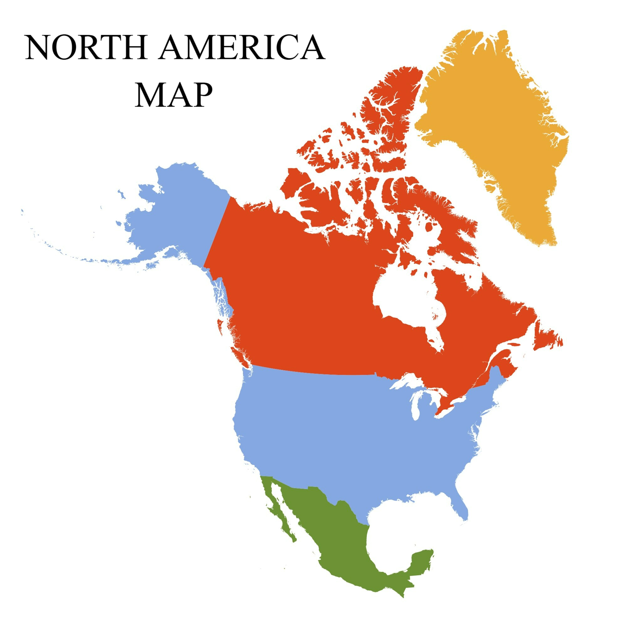 Map of North America